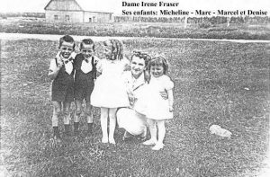 Irène Fraser et ses enfants